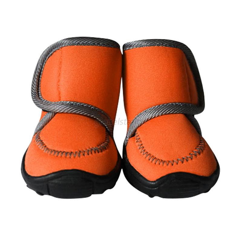 4pcs Waterproof Anti Slip Pet Dog Shoes Protective Boots Sock Adjustable Straps eBay